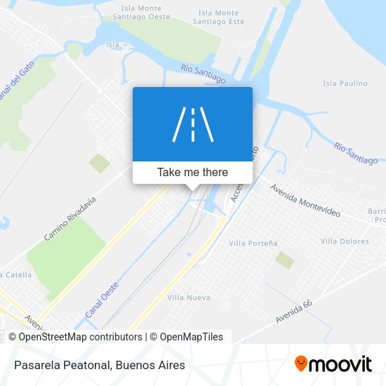 Mapa de Pasarela Peatonal