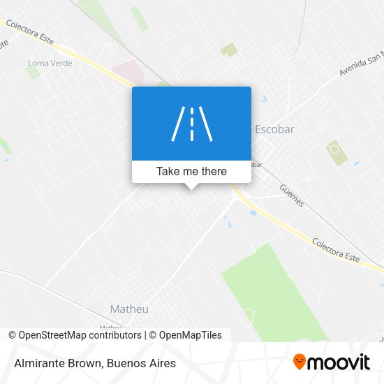 Almirante Brown map