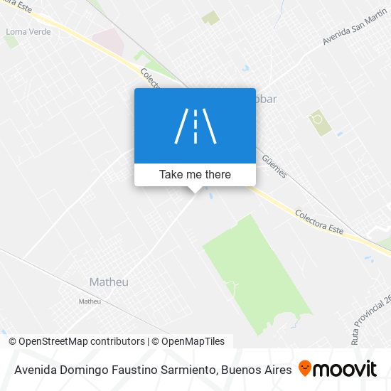 Avenida Domingo Faustino Sarmiento map