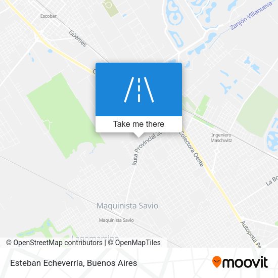 Esteban Echeverría map