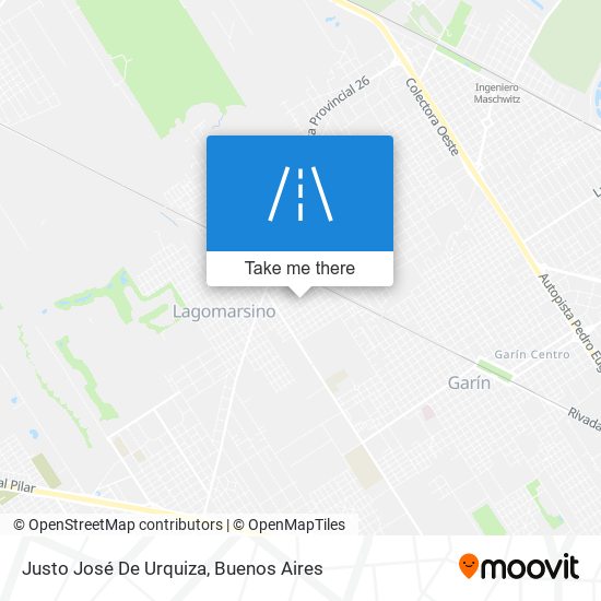 Justo José De Urquiza map