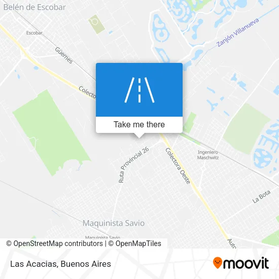 Las Acacias map