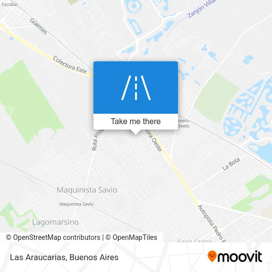 Las Araucarias map