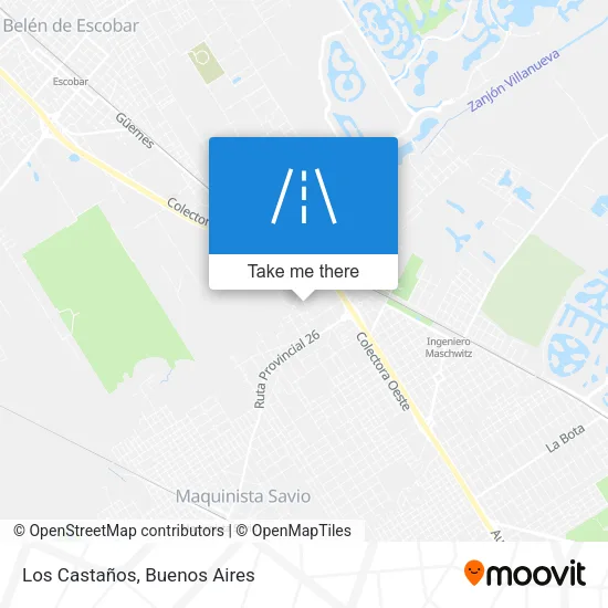 Los Castaños map