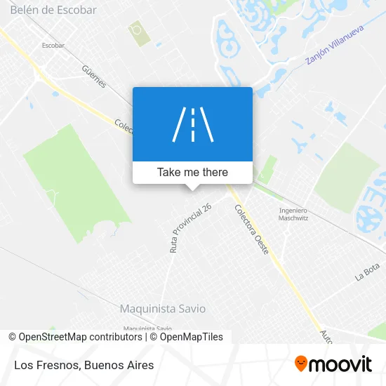 Los Fresnos map