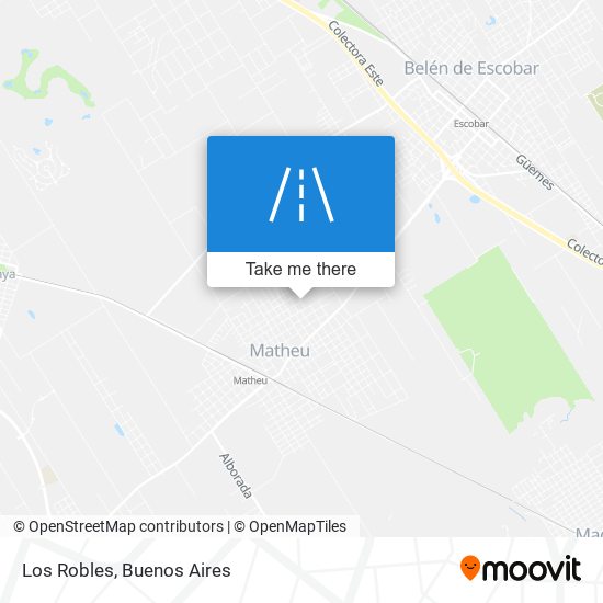 Los Robles map