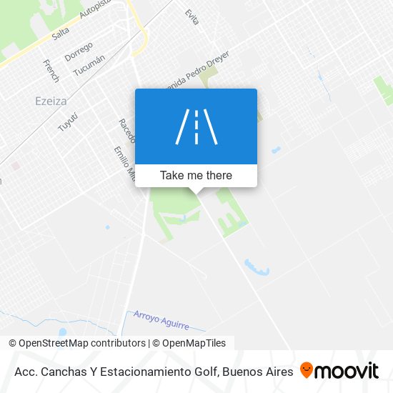 Mapa de Acc. Canchas Y Estacionamiento Golf