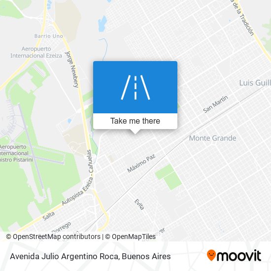 Mapa de Avenida Julio Argentino Roca