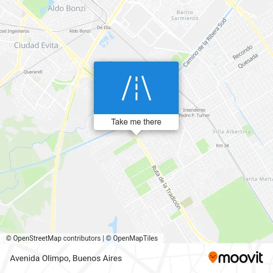 Avenida Olimpo map