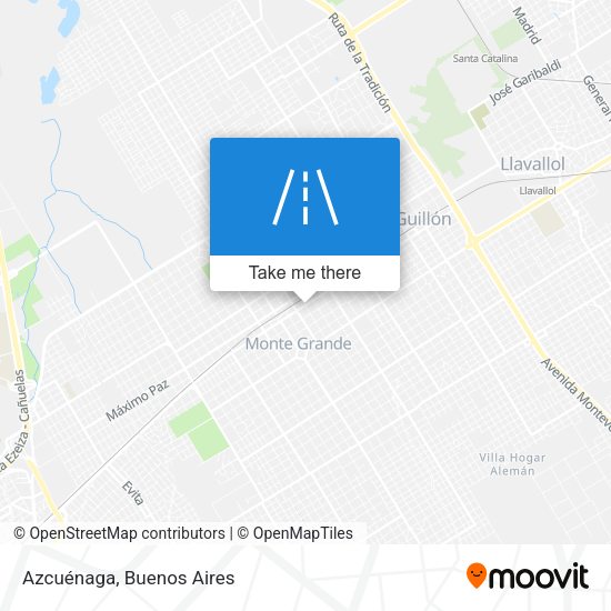 Mapa de Azcuénaga