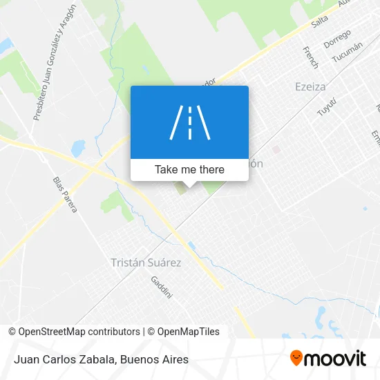 Juan Carlos Zabala map