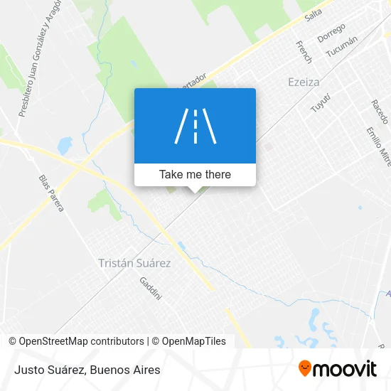 Justo Suárez map
