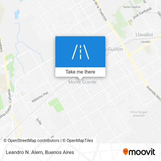 Leandro N. Alem map