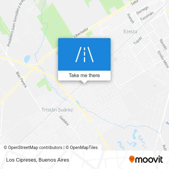 Los Cipreses map