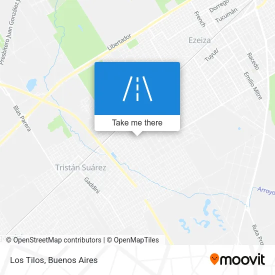 Los Tilos map
