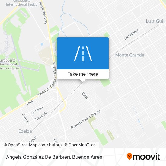 Ángela González De Barbieri map