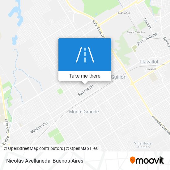 Nicolás Avellaneda map