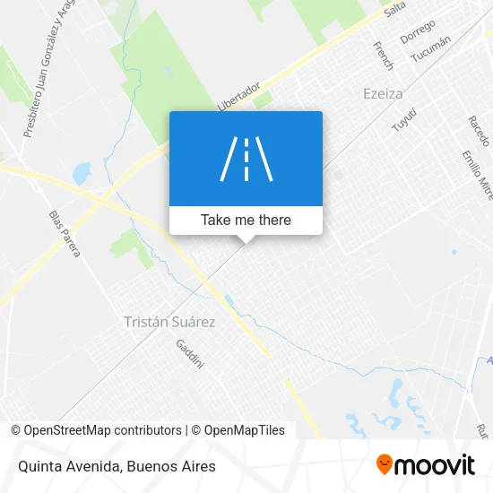 Quinta Avenida map