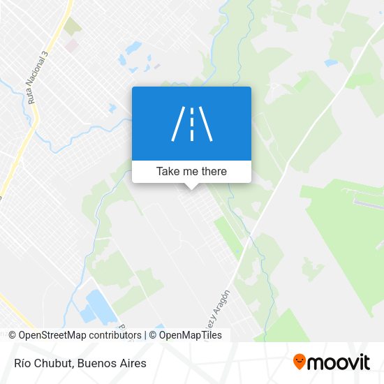 Mapa de Río Chubut