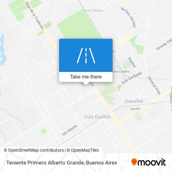 Mapa de Teniente Primero Alberto Grande