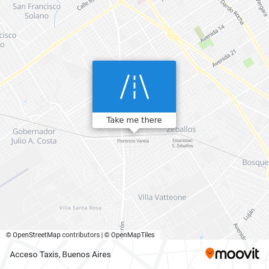 Acceso Taxis map