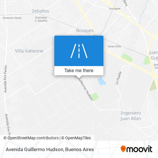 Avenida Guillermo Hudson map