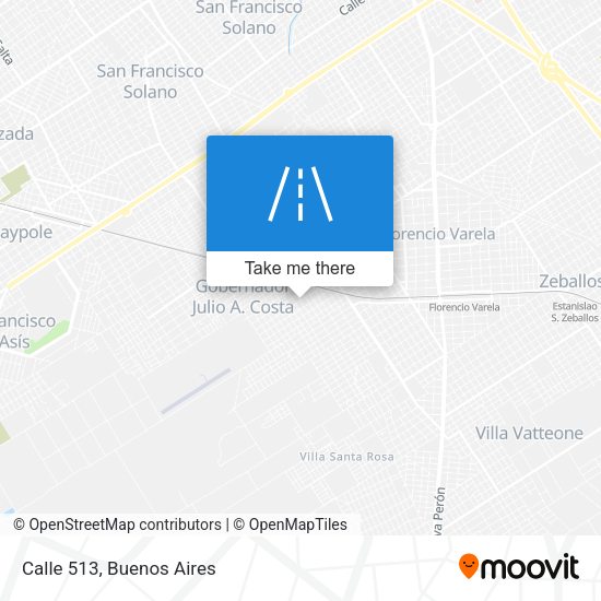 Mapa de Calle 513
