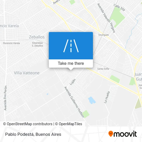 Pablo Podestá map