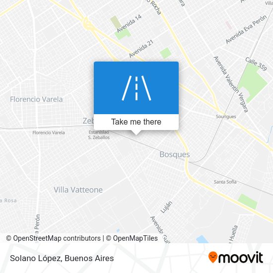 Solano López map
