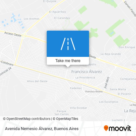 Avenida Nemesio Álvarez map