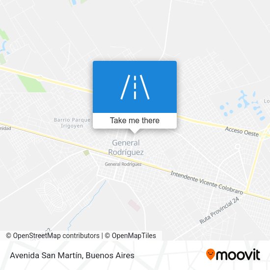 Avenida San Martín map