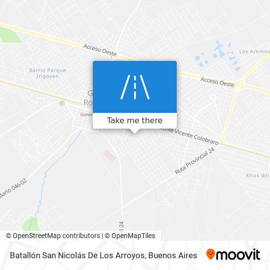 Mapa de Batallón San Nicolás De Los Arroyos