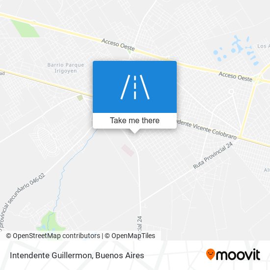 Mapa de Intendente Guillermon