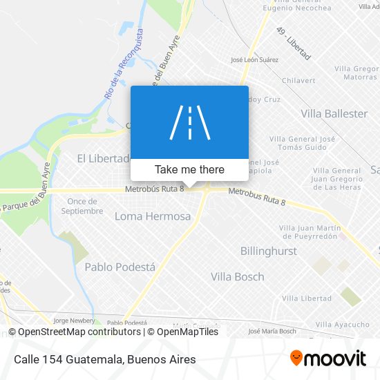 Calle 154 Guatemala map