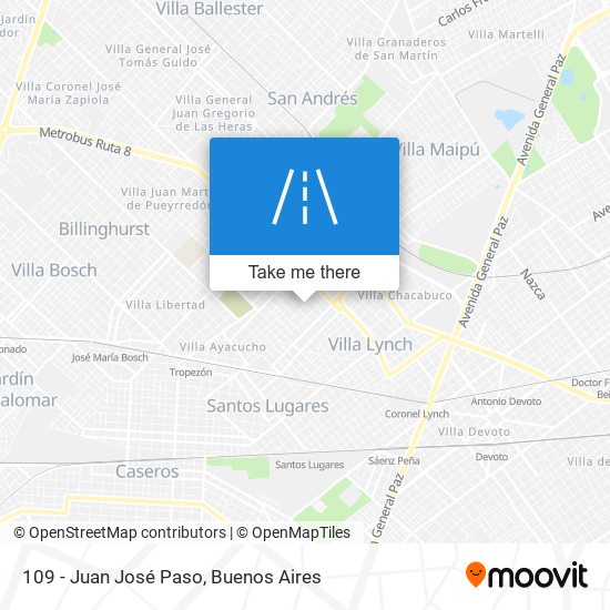 Mapa de 109 - Juan José Paso