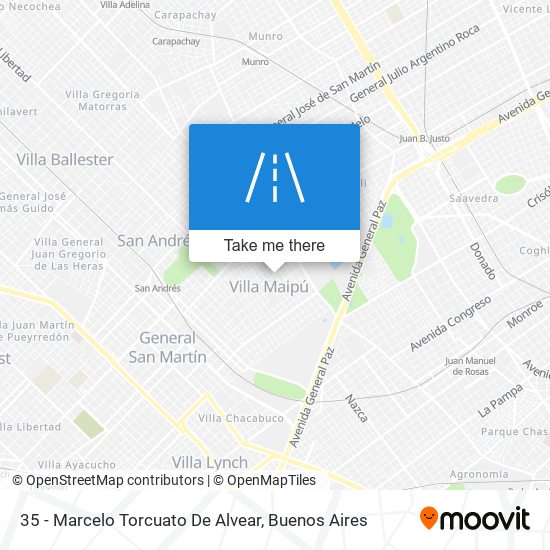 35 - Marcelo Torcuato De Alvear map