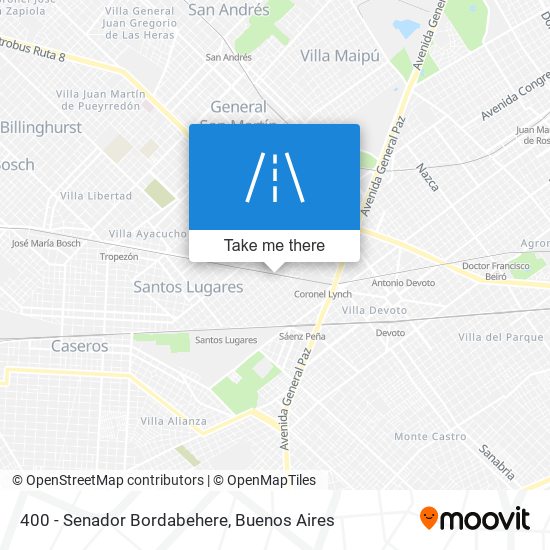 400 - Senador Bordabehere map