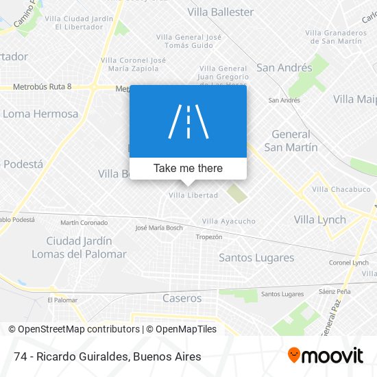 74 - Ricardo Guiraldes map