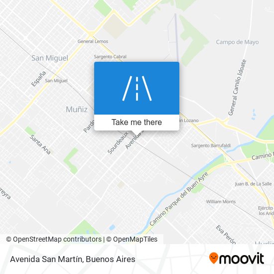 Avenida San Martín map