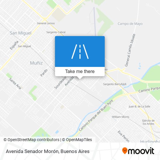 Avenida Senador Morón map