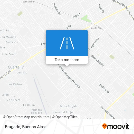 Mapa de Bragado