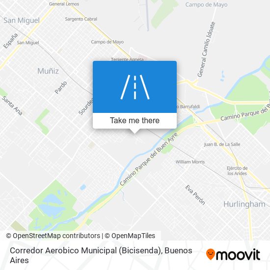Corredor Aerobico Municipal (Bicisenda) map