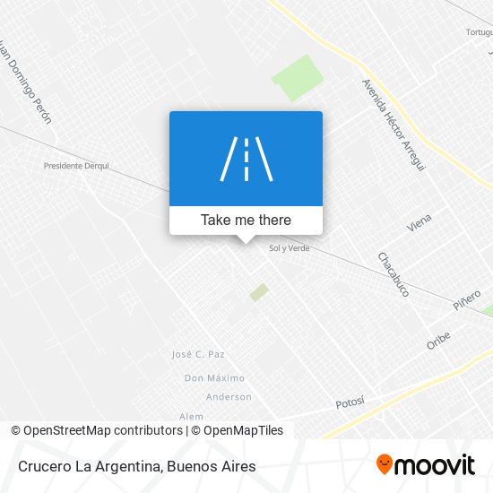 Crucero La Argentina map
