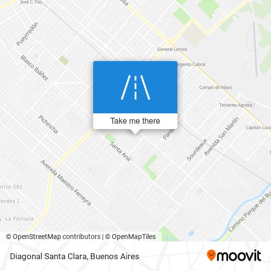 Diagonal Santa Clara map