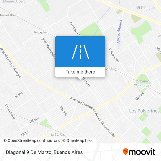 Mapa de Diagonal 9 De Marzo