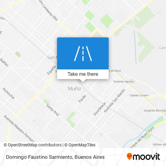 Domingo Faustino Sarmiento map