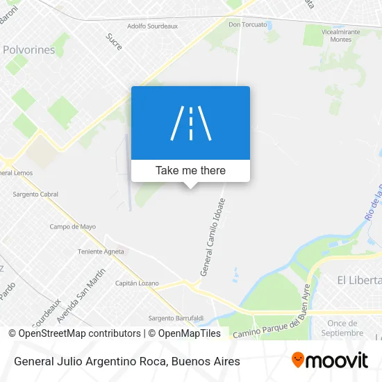 General Julio Argentino Roca map