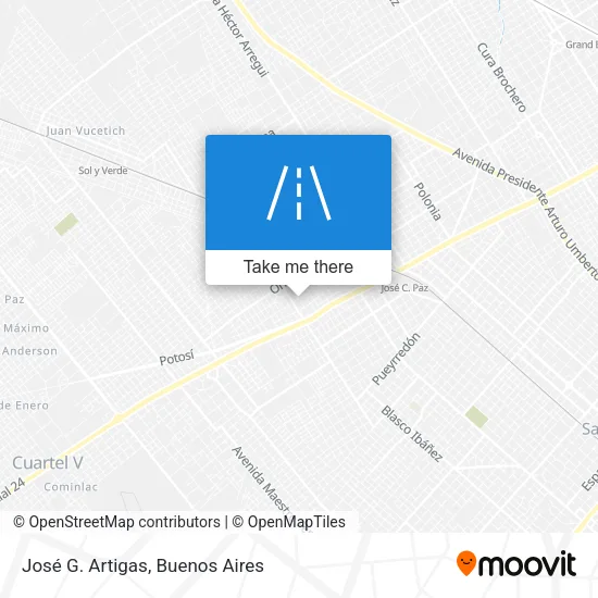 José G. Artigas map