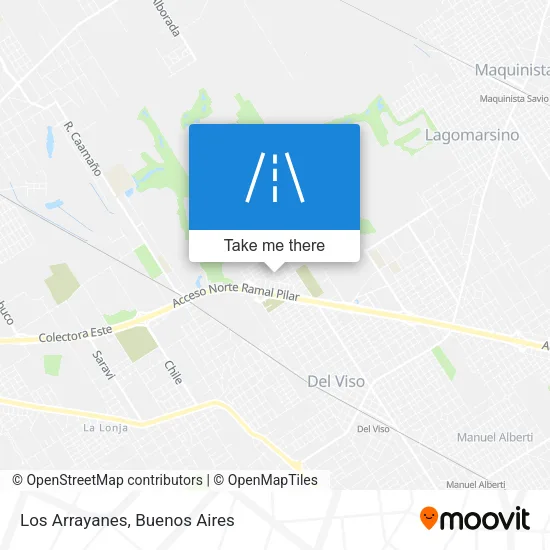 Los Arrayanes map