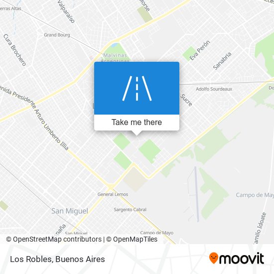 Los Robles map